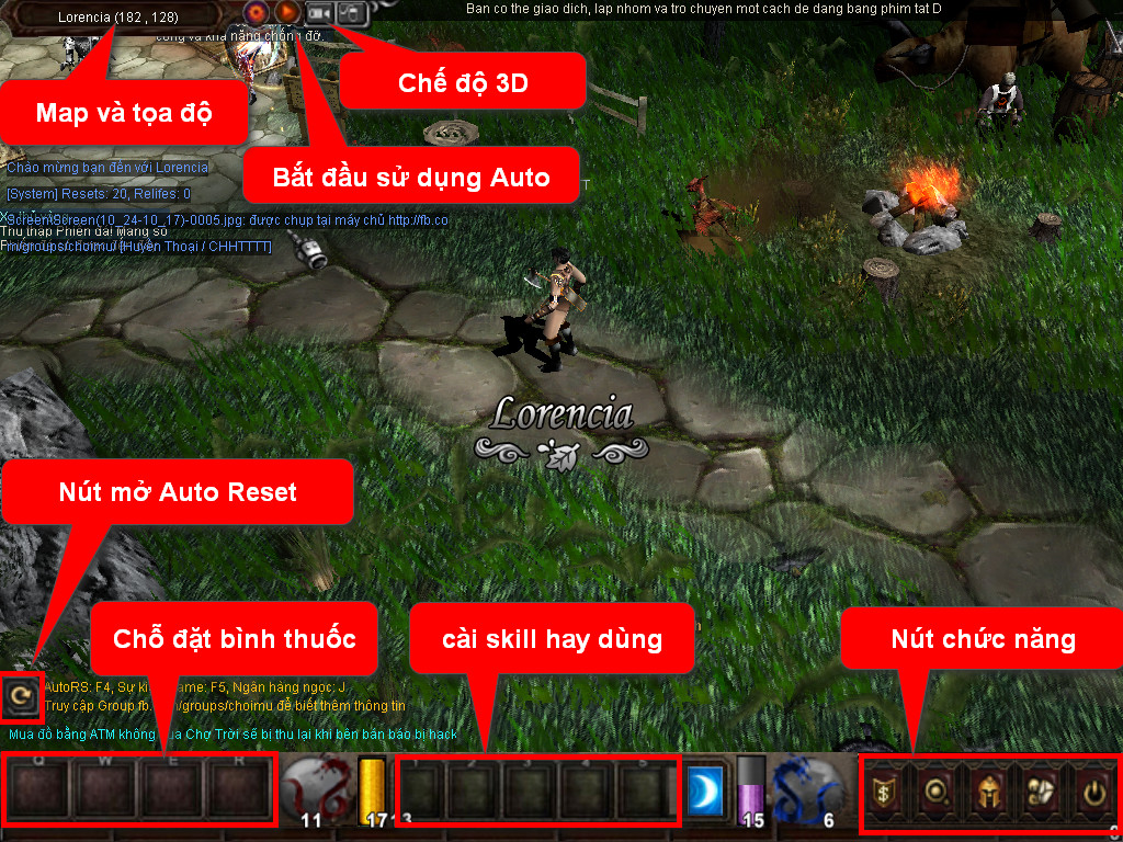 Chức năng chính của Game MU Việt Hùng